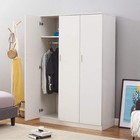 Bedroom Armoires 3 Door Wardrobe Closet Clothes Cupboard