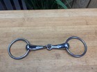 Metalab Loose Ring Stainless Steel English Snaffle Bit   4 3 4  Mouth