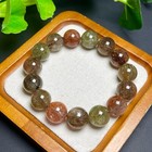 9mm Natural Super 7 Bead Bracelet Reiki Crystal Quartz Healing Decorate 1pc