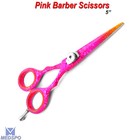 Hair Cutting Shears Sharp Professional Barber Salon Scissors Pink Color Ce 5 