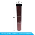 Hexagonal Playmat Tube Clear Pvc Storage For 24  X 14  Mats Won t Roll Stackable