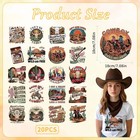 20 Sheets Western Cowboy Iron On Transfers For T-shirts  Dtf Transfers Ready To