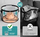 Oversized Clear Hat Storage Bag Holds Up To 7 Caps For Closet Cowboy Hat