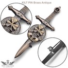 Kilt Emporium Irish Shamrock Claddagh Celtic Knot Kilt Pin Saint Patricks Day Gi