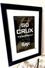 Original Crux Premium Cigars Framed And Signed Poster