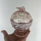 Vintage Fenton Pink Bee Candy Dish Opalescent
