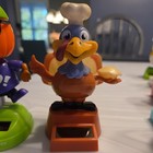 Solar Powered Dancing Bobble Head Toys Lot Of 2 Halloween Dancer Rare And Turkey