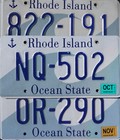 One Random Rhode Island License Plate - Ocean State Waves License Plate Tags