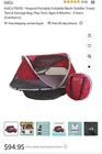 Kidco Peapod P3010 Portable Foldable Mesh Toddler Travel Tent Cranberry Gray