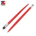 2 Pack Hay Bale Spear 39  3000 Lbs Capacity Spike Fork Fit For Tractors Loaders