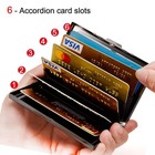 Eastnights Rfid Credit Card Holder Slim Metal Wallet Business Dark Green 