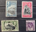 Ceylon Stamps Lot  1 - Beautiful Collection Of The Earliest Stamps - Used - Vf