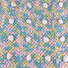 Handmade Baby Blanket Afghan Nursery Child Bedding Throw Pastel Vintage