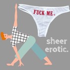 H e arts Erotic Art Custom Print Men White Sheer Mesh Cheeky Bikini Underwear