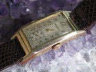 Gruen Vintage Deco Wrist Watch  10k Yellow Gold Filled Bezel  Parts repair