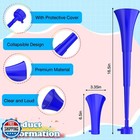 3pcs Stadium Horn  16 34 Inch Vuvuzela Plastic Trumpet Collapsible Cheering B