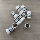 10pcs Tip  370 White black grey Stripe Golf Ferrules Cap Iron Shaft Ferrules