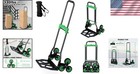 Q235 Steel Dolly Cart     330lb Capacity With Triple Wheels   Sponge Grip Handle
