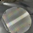 5 Inch Silicon Wafer With Several Small  Colorful Die  As Pictured
