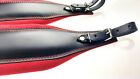 Proline 9 3cm Genuine Leather Accordion Shoulder Straps Red