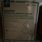 Dentips Oral Swabs With Dentifrice - 250 Count  disposable 