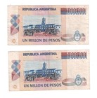 Argentina 1 000 000 - 1 Million Pesos 1981-83 P-310 Suffix A b 2 Notes