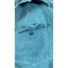 Vintage Sears Western Turquoise Denim Shirt With Orange Accent Bands