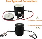 Lsmiitth 25 Kg Large Propane Metal Melting Furnace  Dual Burner Forge Casting