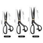 Professional Leather Scissors Cutting Fabric Heavy Duty Metal Sewing Shears Tool