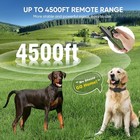Dogs Shock Collar 4500ft Dog Training Collar With Remote Waterproof Rechargeable