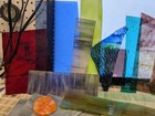 Huge Lot Of Premium Stained Glass Pieces And Scrap Mixed Colors  Textures  Swirl