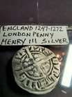 England 1247 1272 Silver London Penny Henry The 111 Very Fine Condition