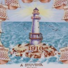 Antique 1910 Advertising Calendar Plate Ione Oregon Lighthouse Halvorsen   Mason