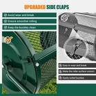 24-inch Compost Manure Spreader Green With Upgraded Side Latches