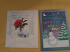 10 Unused Hallmark Christmas Greeting Cards- Crafts  ephemera  Journals Lot H5