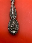 Vintage Heavy Hand-held Vanity Mirror Silver Plate Victorian Double Sided