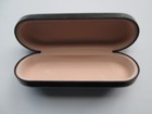  Eyeglass Hard Case Reading Glasses Protector Clam Shell Box Shiny Black Color