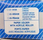 New- Taymor 01-9408 Toilet Paper Holder  Acrylic Roller  Polished Chrome