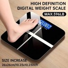 Digital Body Weight Scale Lcd Display Bathroom Glass Scale 396lb 180kg