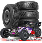 4pcs 1 8 Rc Tires 17mm Hex 6 65in For Arrma Typhon Talion 6s