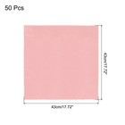 50pcs Rose Gold Satin Table Napkins Polyester Table Napkin 17  17 Inch