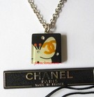 Authentic Chanel Cc Logo Black Necklace Butterfly Crystal Gold Baby Animal Small
