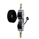 Rope Pulley Hoist 4400 Lb  8 1 Lifting Power Pulley Block And Tackle System Usa