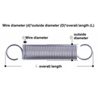 Hook A2 304 Stainless Spring Expansion Extension Tension Springs Wire Dia 2mm