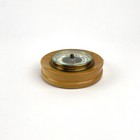 Vtg Atco Germany Beveled Glass Wood Cased 5 5  Barometer Weather Indicator As Is
