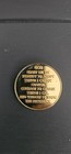 Gold Bi Plated Alcoholics Anonymous 25 Year Medallion  Aa Coin Chip Token