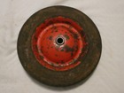 Vtg 7 1 2  Hard Rubber   Steel Wheel  Wagon Tricycle Push Cart