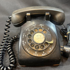 Vintage 1959 Bell System western Electric Black Rotary Dial Desk Telephone 500