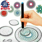 27 Pcs Tin Draw Drawing Art Original Spirograph Design Set Craft Create Kids Toy