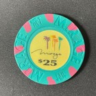Mirage Las Vegas Nevada  25 Casino Chip 1989 Obsolete Gaming Poker Vintage Vegas